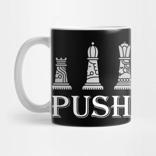 Classic PUSH WOOD Chess Design Mug